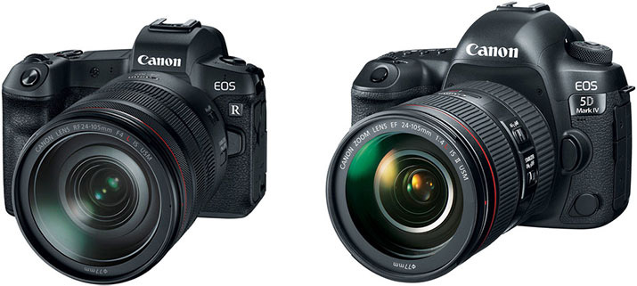 مقایسه دوربین کاننEOS R و دوربین 5D
