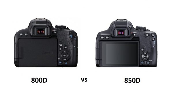 مقایسه دوربین کانن 800D و دوربین کانن 850D